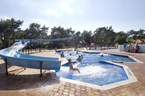 Swimming pool, Cozy Chalet w terrace in the Middle of the Forest in Veluwe in Elburg