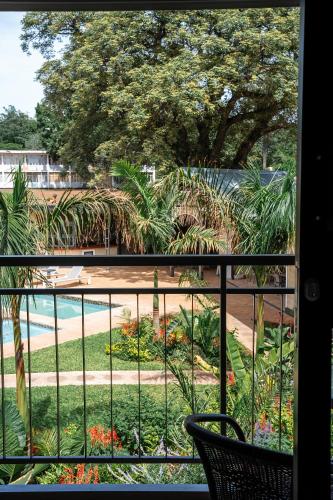 balkon/terras, Victoria Falls Oasis in Victoria Falls