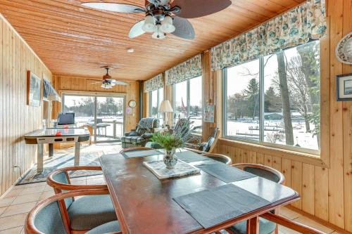 Sauna and Fireplaces! Lakefront Cadillac Retreat in Cadillac (MI)