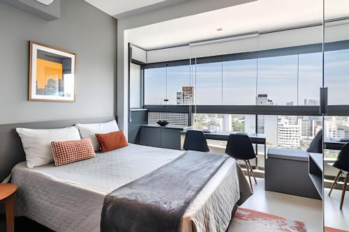 Bhaus VN Oscar Freire - Studio com Vista Jardins 17o andar - Ao lado do metrô - Academia - Lavanderia - Coworking - Mini mercado - Estacionamento Pago no Prédio - OF0