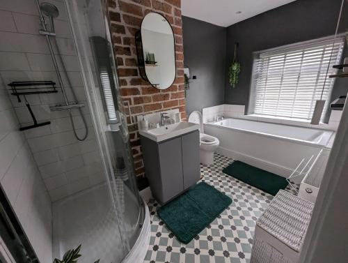 Fürdőszoba, Robin Cottage in Grassmoor