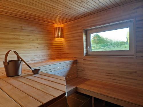 Sauna, Gardenvillage house in Nemezis