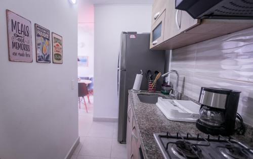 Kitchen, Apartamento Oasis Cartagena in Torices
