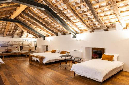 Vila Kobdilj 1835 Historic Homestead with Shared Courtyard in Stanjel