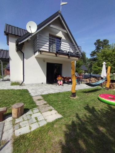 Mazury domek całoroczny przy lesie, jezioro
