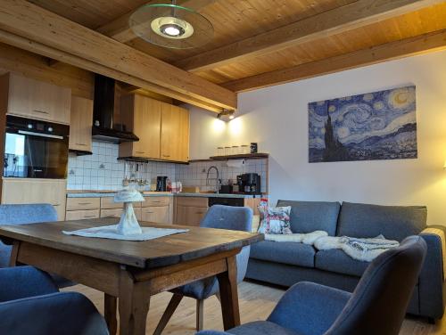 廚房, Ferienwohnung Waldidyll in 海巴赫