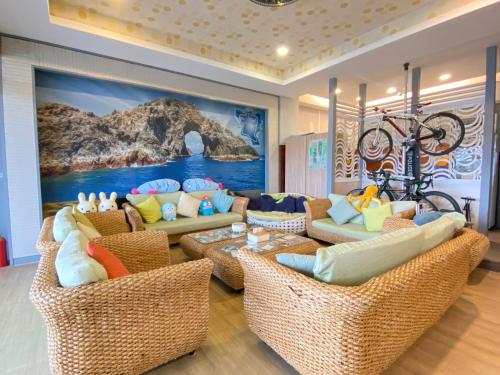 Shared lounge/TV area, 綠島海灣會館Bay Resort in Green Island