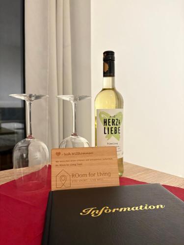 อาหารและเครื่องดื่ม, Modernes Serviced Apartment Wohnglück 1 (Modernes Serviced Apartment Wohngluck 1) in อันสบัค