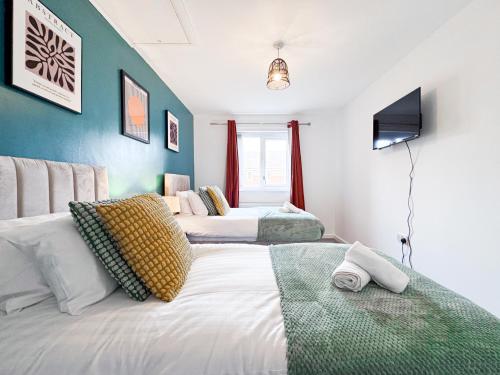 3 Bedroom House with Fast WiFi and Free Parking - TV's in Every Room, Manchester (fotografie 4)