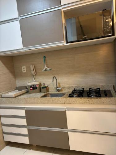 Kitchen, Flat Rosarinho II - Confortavel e Super Completo in Jaqueira