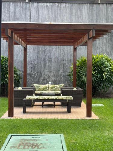 Balcony/terrace, Flat Rosarinho II - Confortavel e Super Completo in Jaqueira