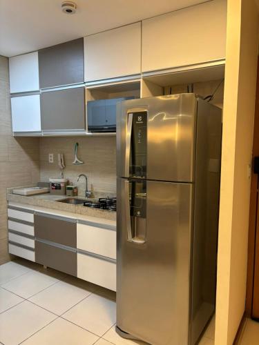 Kitchen, Flat Rosarinho II - Confortavel e Super Completo in Jaqueira
