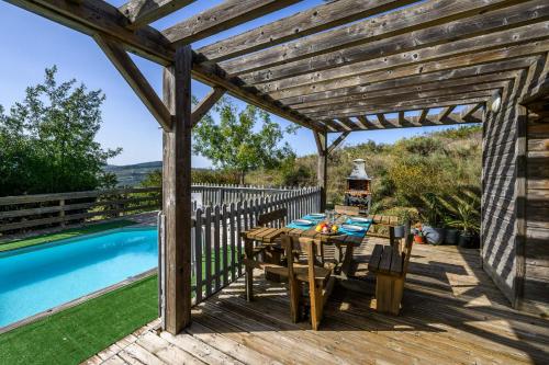 Maison - piscine - Vue vignobles coeur de nature in คุยซา