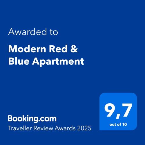 Modern Red & Blue Apartment, Podstrana (foto 3)