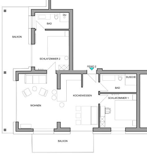 2 bedrooms, 3 beds