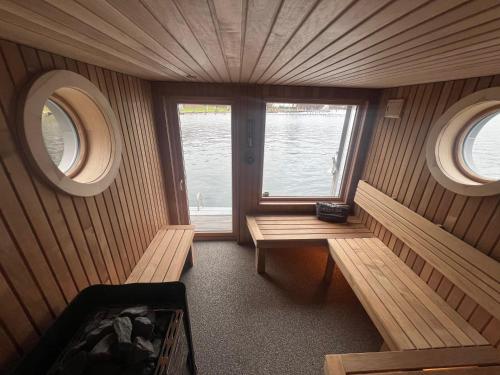 Szauna, Hausboot Rollyboot in Joachimsthal