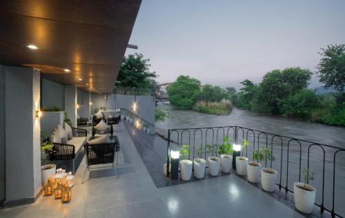 Kilátás, Riverside Bliss at Sukoon - Private Ganga Ghat & Aarti in Kankhal