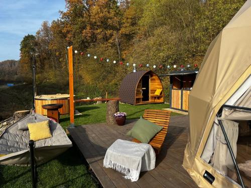 Balkons/terase, Glamp SunnyMoon in Lobeč