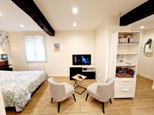 Iekārtas, Studio cosy Proche Lyon Arrivée autonome (Studio cosy Proche Lyon Arrivee autonome) in Fleurieu-sur-Saone (Rhone-Alpes)