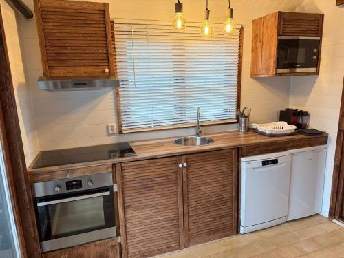 New cozy chalet and private garden with sauna and outdoor bath near Amsterdam in Boerhaavewijk