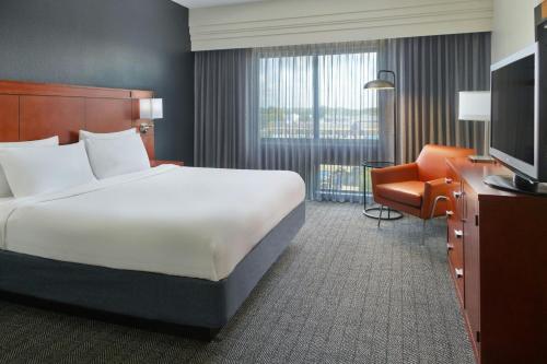 King Room with Sofa Bed and Roll-in Shower - Mobility and Hearing Accessible