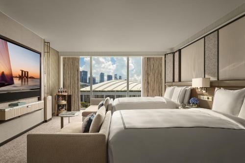 Sands Premier Double Queen room in Marina Bay Sands