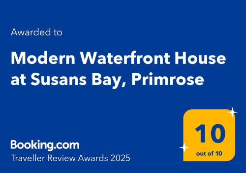 Modern Waterfront House at Susans Bay, Primrose