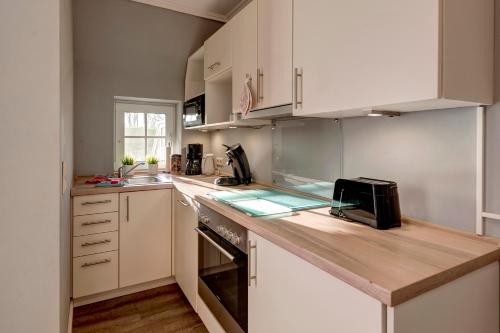 Kitchen, Seeschloßchen Ferienwohnung 4 in Busumer Deichhausen