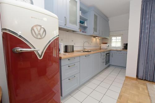 Kitchen, Seeschloßchen Ferienwohnung 5 in Busumer Deichhausen