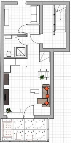 Floor plans, Hus op de Wurth Ferienwohnung Ruheinsel in Busumer Deichhausen