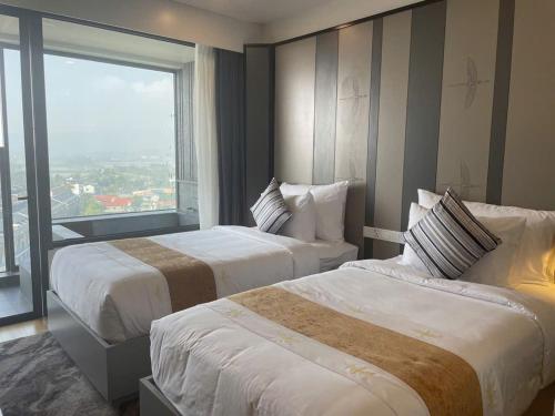 Phòng 2 Giường Đơn Nhìn Ra Núi