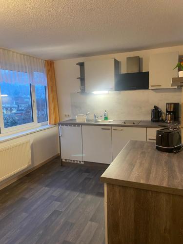 virtuve, Pension Bergterrasse in Sitzendorf