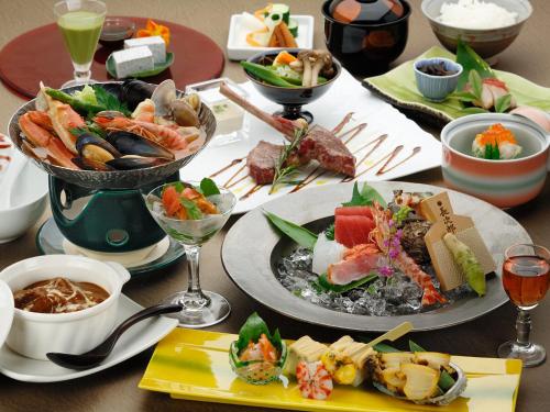 Food and beverages, Kouyurou Ikawa Ryokan near Nirayama Ichigogari Center