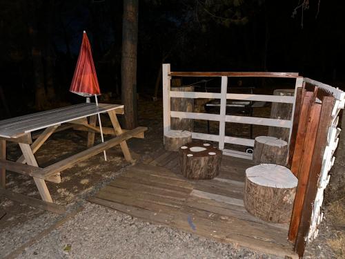 ระเบียง/ชานเรือน, Cabaña rincón del salto (Cabana rincon del salto) in ซัลโตเดลลาคา