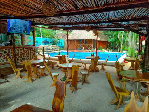 Étterem, Hotel Bambus in Felipe Carrillo Puerto