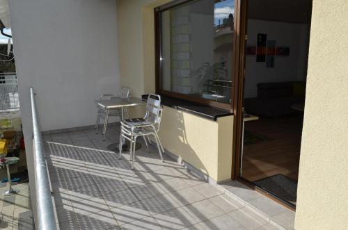 陽台/露台, 高布樂公寓 (Ferienwohnung Gabler) in 萊希河畔蘭茨貝格
