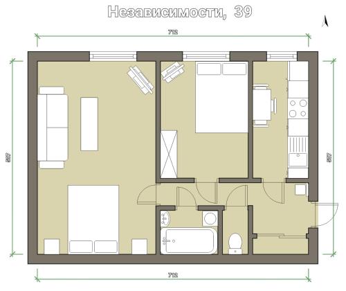 Aparton. Nezavisimosti Prospekt 39