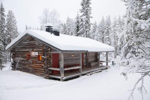 Satu, kahden makuuhuoneen kelomökki, lukuisten polkujen, polkupyöräreitin sekä kalaisan tunturilammen vieressä, Syöte (fotografie 4)