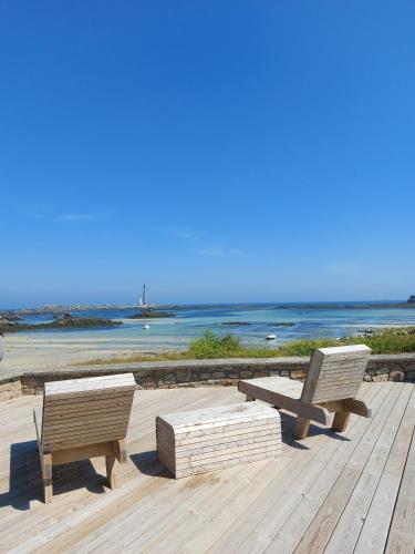 Belle maison pour 8 sur la plage de Kervenni gîte à louer Kervenny