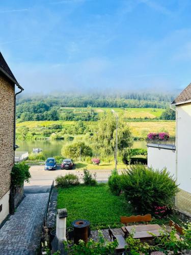 View, Moselblick im Denkmal in Zell an der Mosel