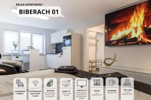 RelaxApartment 1 Massagesessel SmartTV Küche in Biberach an der Riß, Deutschland