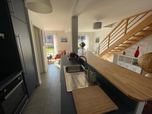 Kitchen, Maison Morgat - 3 chambres - Terrasse - Jardin in Morgat