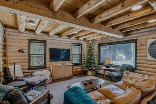 Log Cabin Fireplace Upper Valley - Wooded Chalet in 奎奇