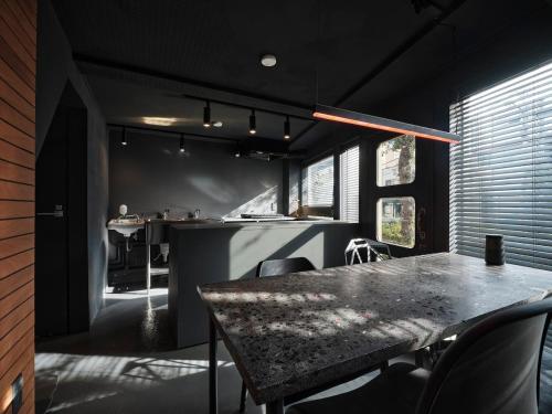 Vacation rental renovated from a small hair salon