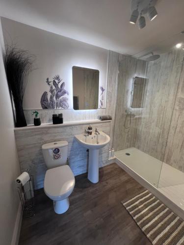 浴室, 果園邊民宿 (Orchard Side Bed and Breakfast) in 漢利堡伍斯特