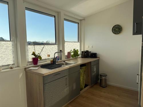 Køkken, A-B-Apartment in Oyten