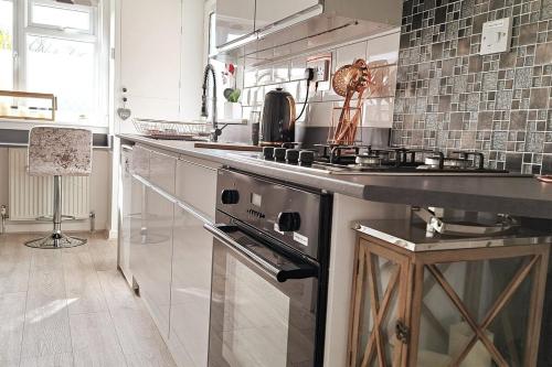 Kitchen, Self Catering Appartment 1 bedroom 2 double beds in East Cowes