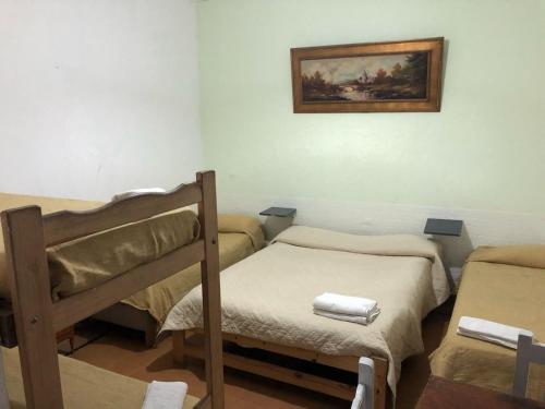 1 double bed, 3 twin beds