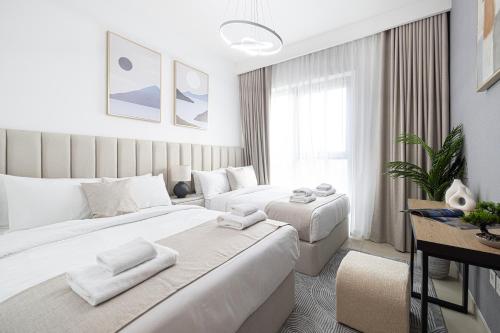 Fresh New 2 Bedroom! Amazing Burj Khalifa View! 5-star Pool & Gym Access!, Dubai (Foto 5)