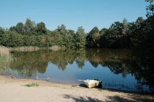 kleiner Heidesee in Versmold, Deutschland
